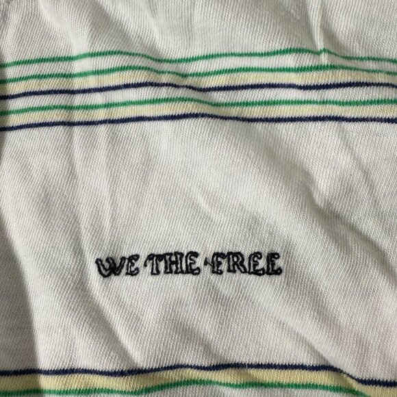 We The Free Oversized Polo Stripes Vertical and Horizontal Sz XL - Picture 10 of 10